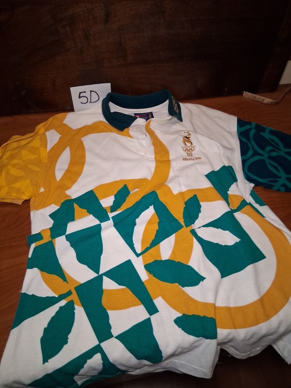 5D Vintage Hanes Polo 1996 Atlanta Olympics Colorway 90s Vibe Large